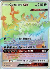 Guzzlord GX (Secret) SM - Crimson Invasion 116/111 Holo NM