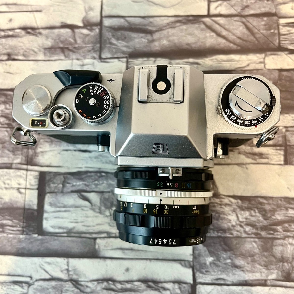 Nikon Nikomat EL 35mm SLR Film Camera w/ NIKKOR-H Auto 28mm F3.5