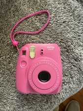 Fuji Instax Mini 8 Fujifilm Instant Film Camera Hot Pink, With White Case !