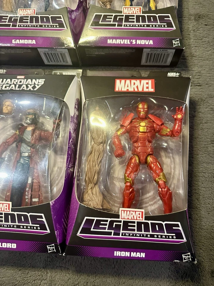Marvel Legends Guardianes de la Galaxia Serie GROOT BAF Juego Completo! Lote de 6 Foto 3 de 4