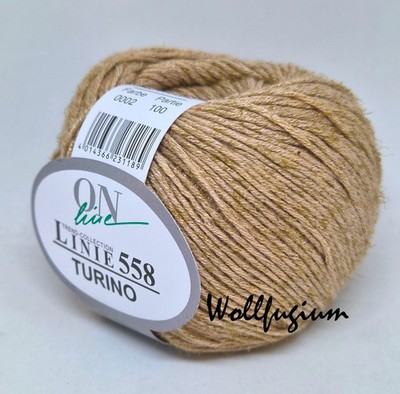 ONline Linie 558 Turino - Viskose, Baumwolle, Leinen - Fb. 02 Beige
