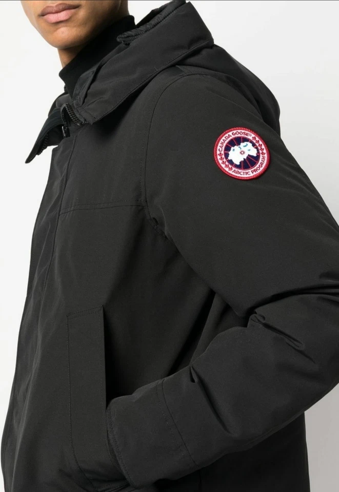 Canada Goose Langford Parka Men's Jacket with Fur Hood, Small Black 2062MA NWOT - Image 4 of 4