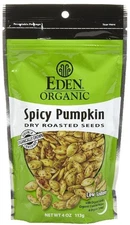 Organic Roasted Pumpkin Seeds With Garlic And Cayenne 4 Ounce Gluten Free Snack