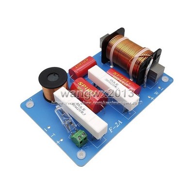 1pcs 500W F-2A 2 Way 2 Unit High-Low Speaker Frequency Divider Crossover Filters