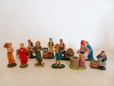 Grande Lotto Personaggi Presepe In Pasta Anni 50/60
