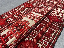 COMPLETE antique Kazakh/Kirghiz Central Asian Tent Band - handwoven - RARE