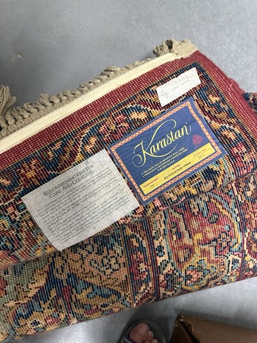 Karastan Multicolor Panel Kirman Carpet Rug #717 100% Wool 5’9” X 9’ USA Made