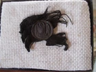 Civil War Confederate dug Louisiana pelican Coat Button relic with Uniform Cloth