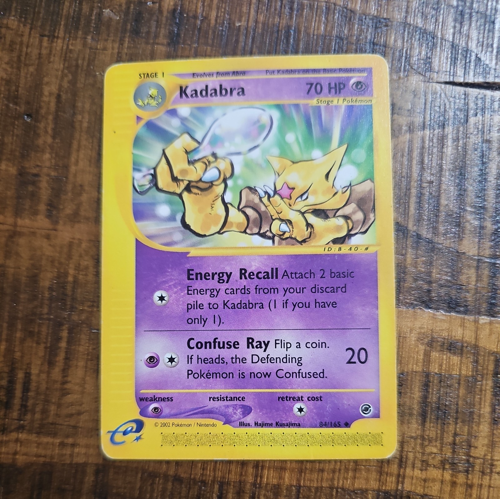 Kadabra | Uncommon | 84/165 | Expedition | Non-Holo | NM | Vintage Pokemon Card