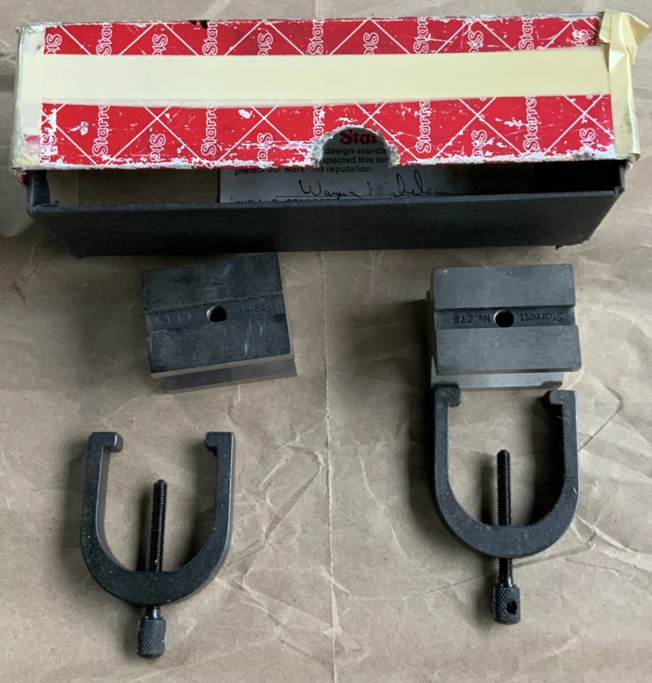 Starrett EDP51312 V BLOQUES/ABRAZADERAS 278mm LARGO 2 por caja Foto 3 de 3