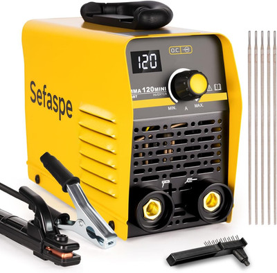 110V Smart Welder with Digital Display, 120A Portable Welding Machine, IGBT Inve