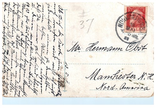 Alte AK Nürnberg Deutschland Luginsland Turm Kaiserburg Schloss 1913 - Bild 2 von 2