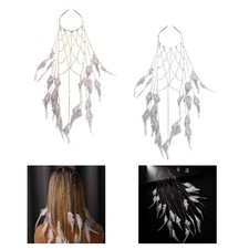 Tassel Feather Headband Stylish Fashion Hair Jewelry for Parties Holiday Wedding