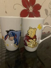 Vintage Disney Winnie the Pooh & Eeyore Mug Set | Classic E.H. Shepard Style