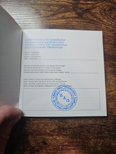 Panerai PAM00510 Uhr Zertifikate Booklet Handbuch Original OEM - Bild 3 von 4