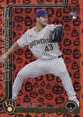 LOGAN HENDERSON TOPPS UPDATE JACK O LANTERN HOLIDAY FOIL RC BREWERS #US-137 2025