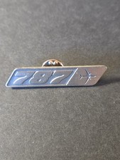 Vintage Boeing 787 Top View Airplane Lapel Pin Tie Tack Pewtertone Aviation Rare