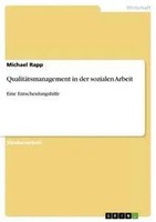 Michael Rapp | QualitäTsmanagement In Der Sozialen Arbeit | Taschenbuch (2008)