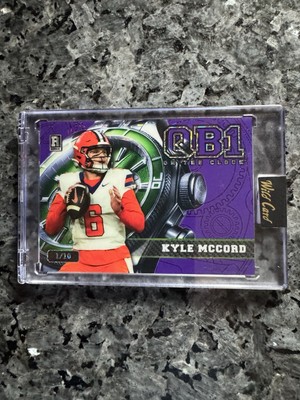 2024 Wild Card QB1 On The Clock Rookie Purple 1/10 Kyle Mccord Syracuse Orange