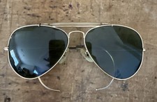 1970's 58-14 VINTAGE B L RAY-BAN ARISTA GEP G15 OUTDOORSMAN AVIATOR SUNGLASSES