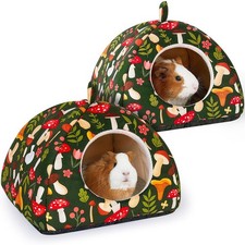 Guinea Pig Nest Set of 2 Washable Hamster House Small Animal Sleeping Bed PN