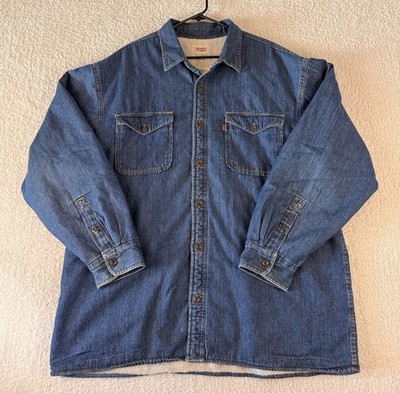 Levi's Men's Sherpa Lined Denim Shirt Jacket, Size 2XL