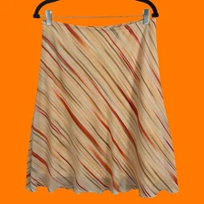 00's vintage yellow striped fairy coquette preppy y2k skirt LARGE