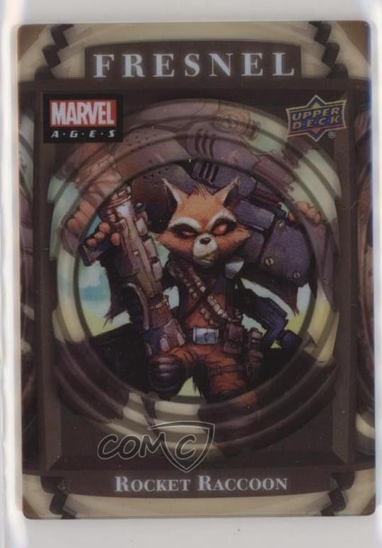 2020 Upper Deck Marvel Ages Fresnel SP Rocket Raccoon #F-26 00bt
