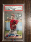 Shohei Ohtani 2018 Topps Update Pitching In Red Jersey RC PSA 10