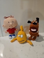 Playhouse Disney Stanley Dennis  Harry Mini Plush By Applause Rare 3pc Set