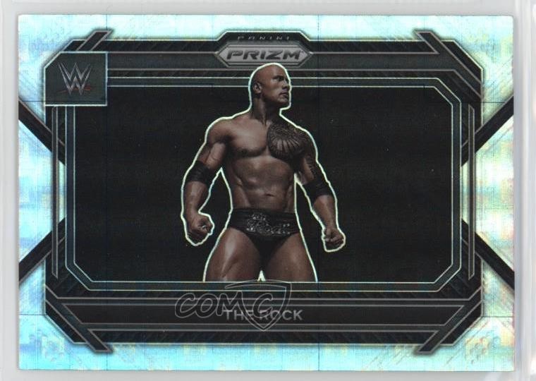 2023 Panini Prizm WWE Premium Box Set Prizm 165/199 The Rock #41 19c6