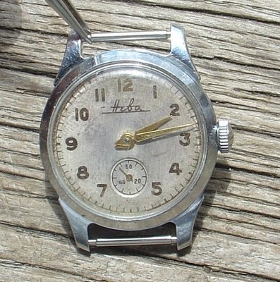 Rare Vintage Soviet Russian Collectible NEVA (POBEDA) watch 2-1957 USSR SERVICED