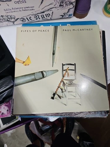 Paul McCartney Pipes Of Peace LP 1983 Columbia QC39149 Carrollton Press Gatefold