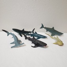 Ocean Life Marine 5" Figure Shark Lot Realistic Animal Great White Tiger Vintage