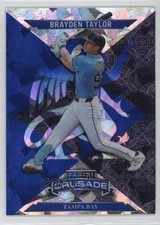 2025 Panini Crusade Crusade Blue Cracked Ice Brayden Taylor #18 b4d
