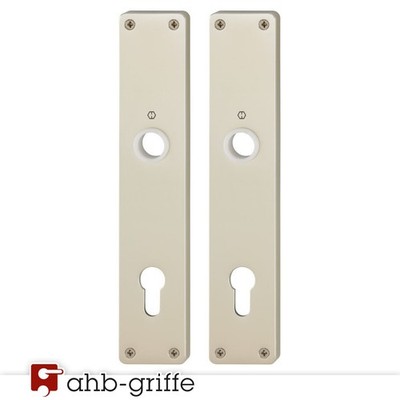 Hoppe Profilzylinder-Langschildpaar 92 mm PZ Alu neusilber Schildpaar 202H F2