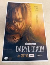 Norman Reedus Signed 11x17 Photo The Walking Dead Daryl Dixon JSA