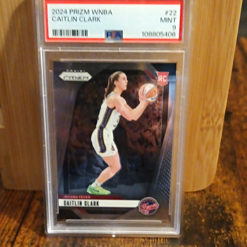 Panini 2024 Prizm WNBA Caitlin Clark Rookie #22 Indiana Fever PSA 9
