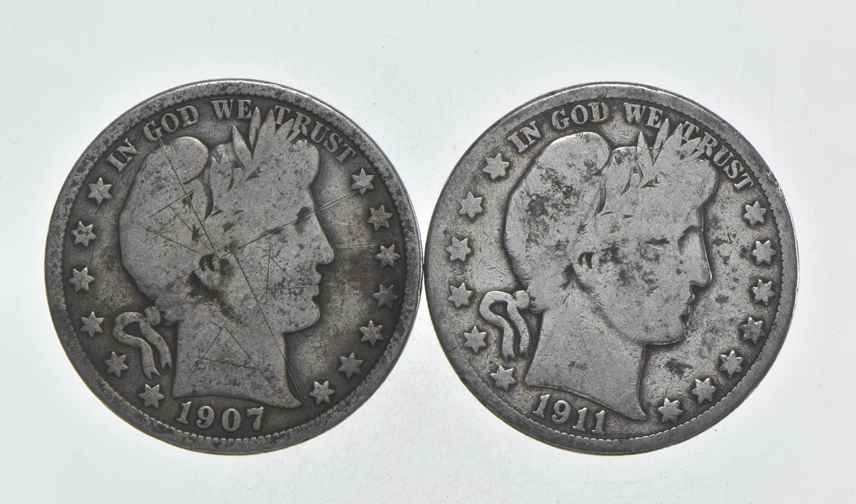 1907 Year Barber Half Dollars (1892-1915) for sale | eBay