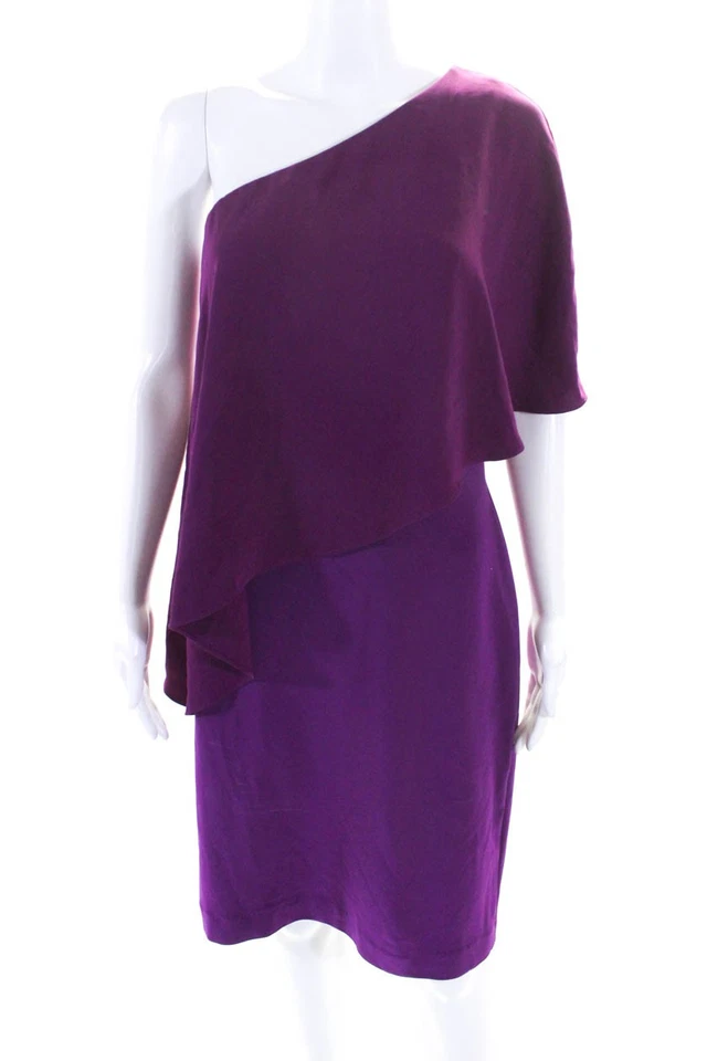 Платье комбинированное женское Lauren Ralph Lauren Enid фиолетовое размер 8 12412861