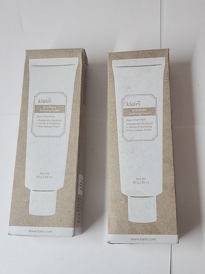 Klairs Rich Moist Soothing Cream 80 Gr Brand New in Box.  Exp 2027. 2 Pieces