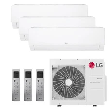 LG Art Cool Mirror Ductless Mini Split LGRED° Heat Pump System - 3-Zone -...