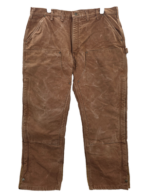Carhartt Double Knee Insulated Duck Canvas Pants Men’s 44x32 Brown B194 DKB 