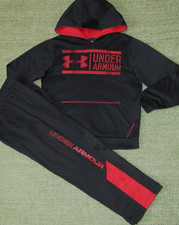 UNDER ARMOUR Outfit Hoodie Athletic Pants Lot Of 2 Bundle YSM Youth Boys S