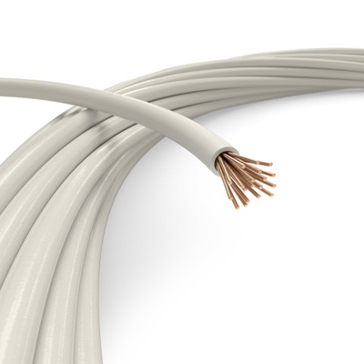 10 AWG White THHN / THWN - Stranded Copper Electrical Wire, 10 Feet (3 Meter)