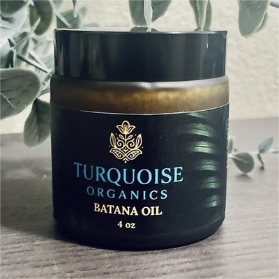 Authentic HonduranTurquoise Organics Batana Oil Growth Oil Organic 4 oz for Hair