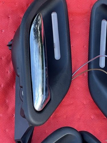 BMW E38 E39 Interior Door Handle Set Chrome Illuminated 8239475 8239476 OEM Nice - Picture 5 of 10