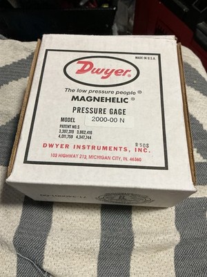 Dwyer Magnehelic Analog Pressure Gage 2000-00N MPN 2000-00N A4