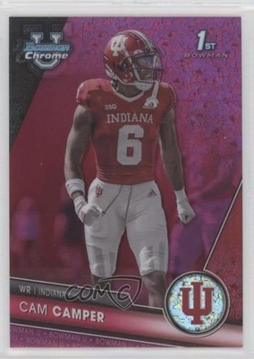 2023 Bowman U Chrome Fuchsia Mini-Diamond Refractor 125/150 Cam Camper #21 0b3