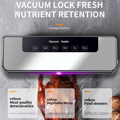 Kitchen Auto Vacuum Sealer Machine Fresh Dry Wet Food Saver Storage With Bags AU - Picture 11 of 23